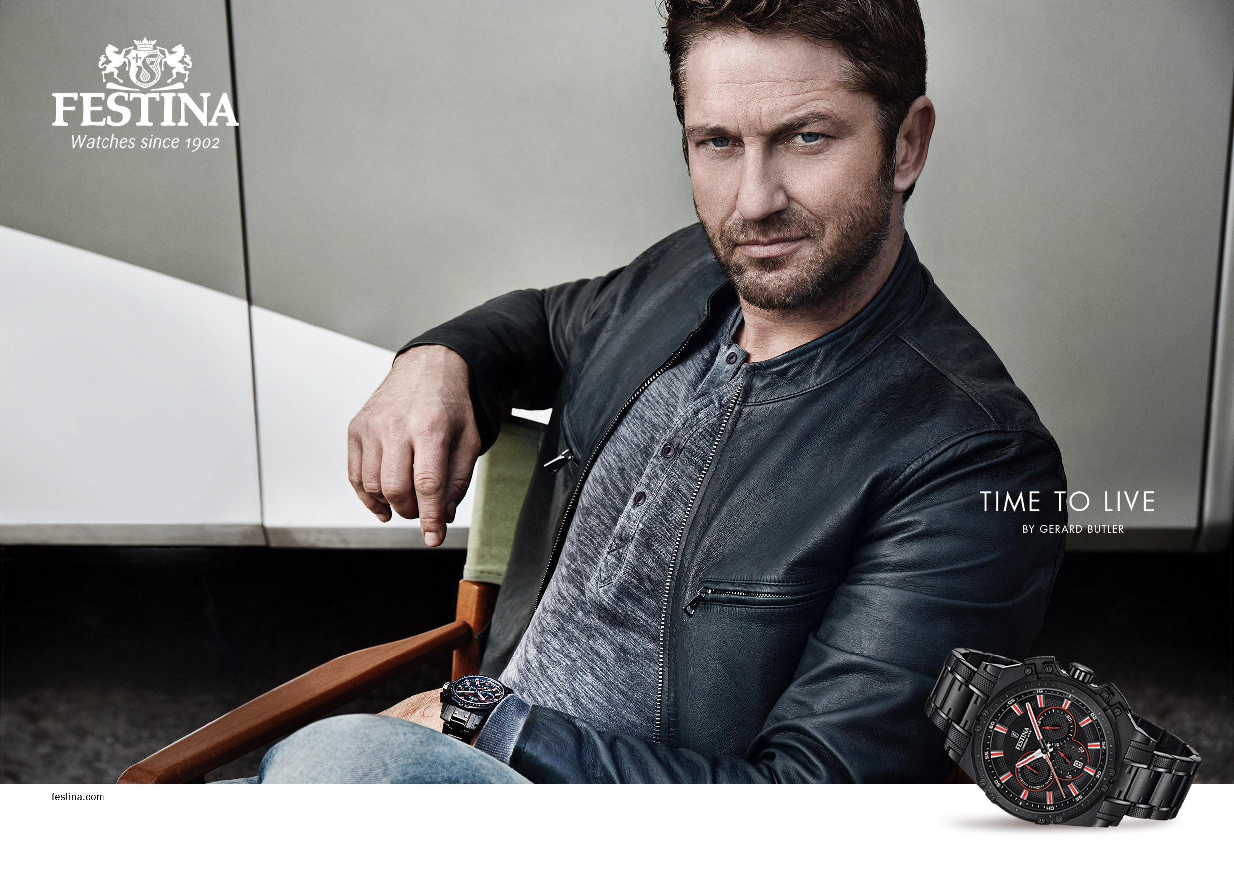 Festina Watches By Gerard Butler “Time to Live”