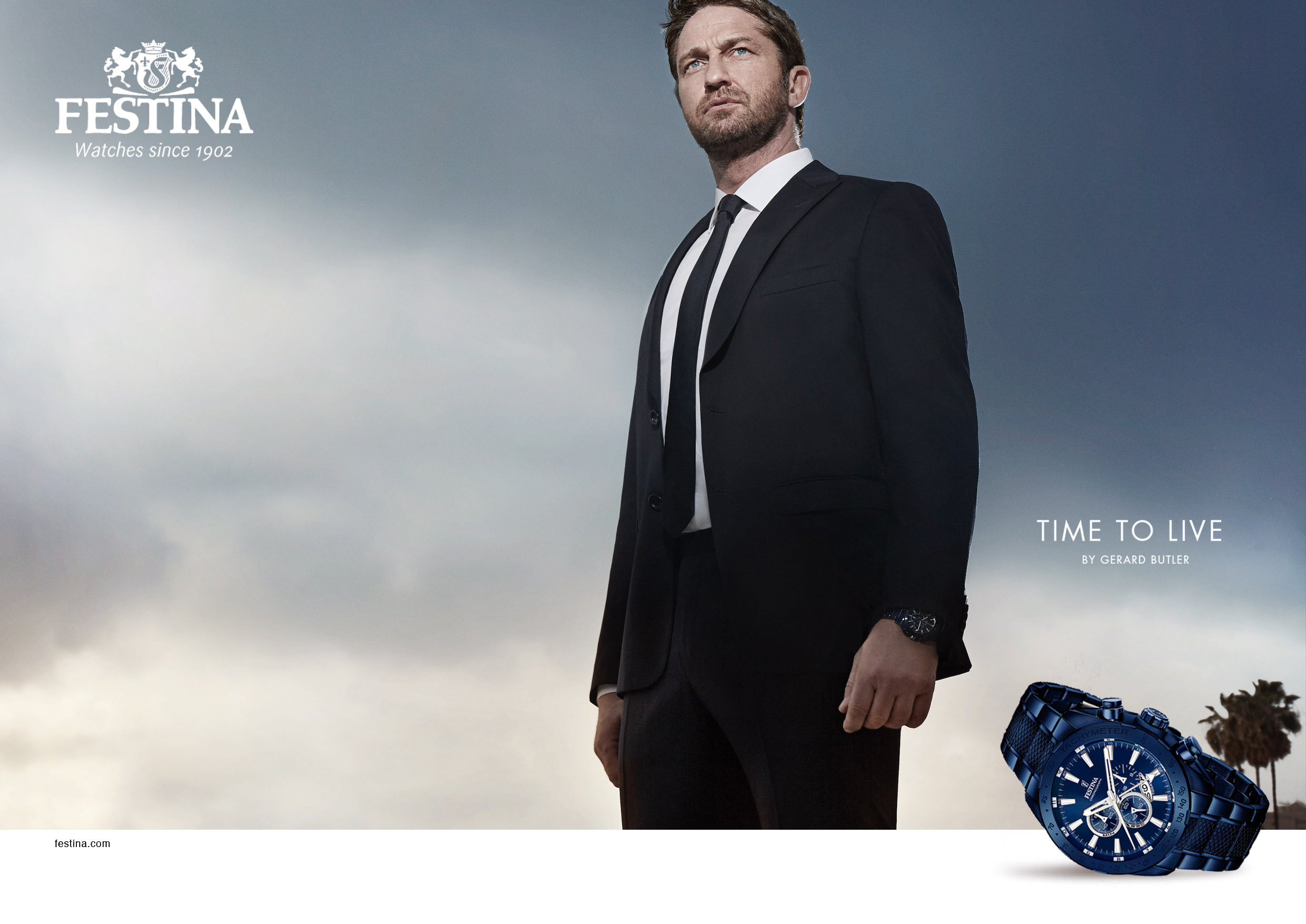 Festina Watches By Gerard Butler “Time to Live”